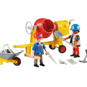 Playmobil ‘2 Εργάτες εργοταξίου με μπετονιέρα’