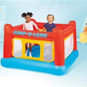 Intex Playhouse Jump-O-Lene. Ενισχυμένα Τοιχώματα, 174x174x112εκ, 3-6+ Χρ.