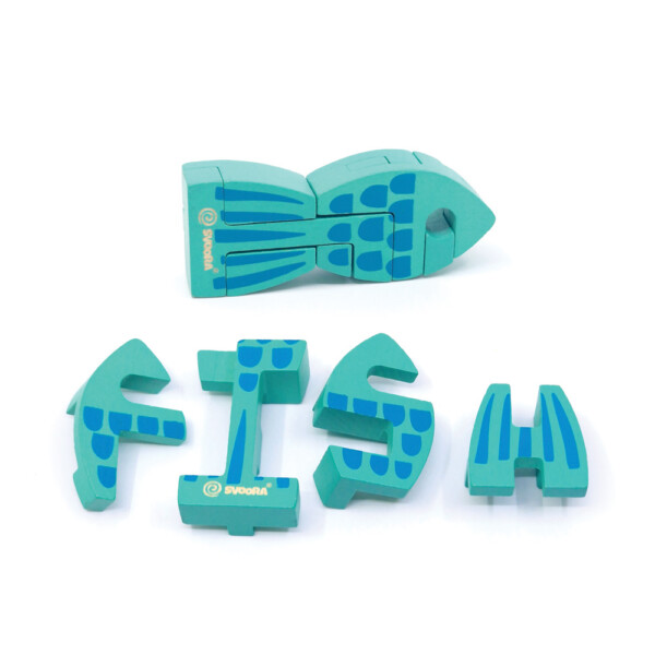 Svoora SvooRiddles ξύλινο τρισδιάστατο παζλ "FISH" - Image 7