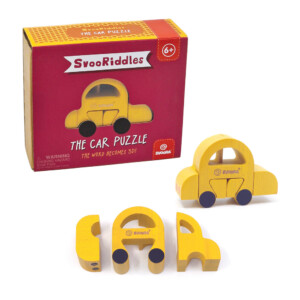 Svoora SvooRiddles ξύλινο τρισδιάστατο παζλ "CAR"