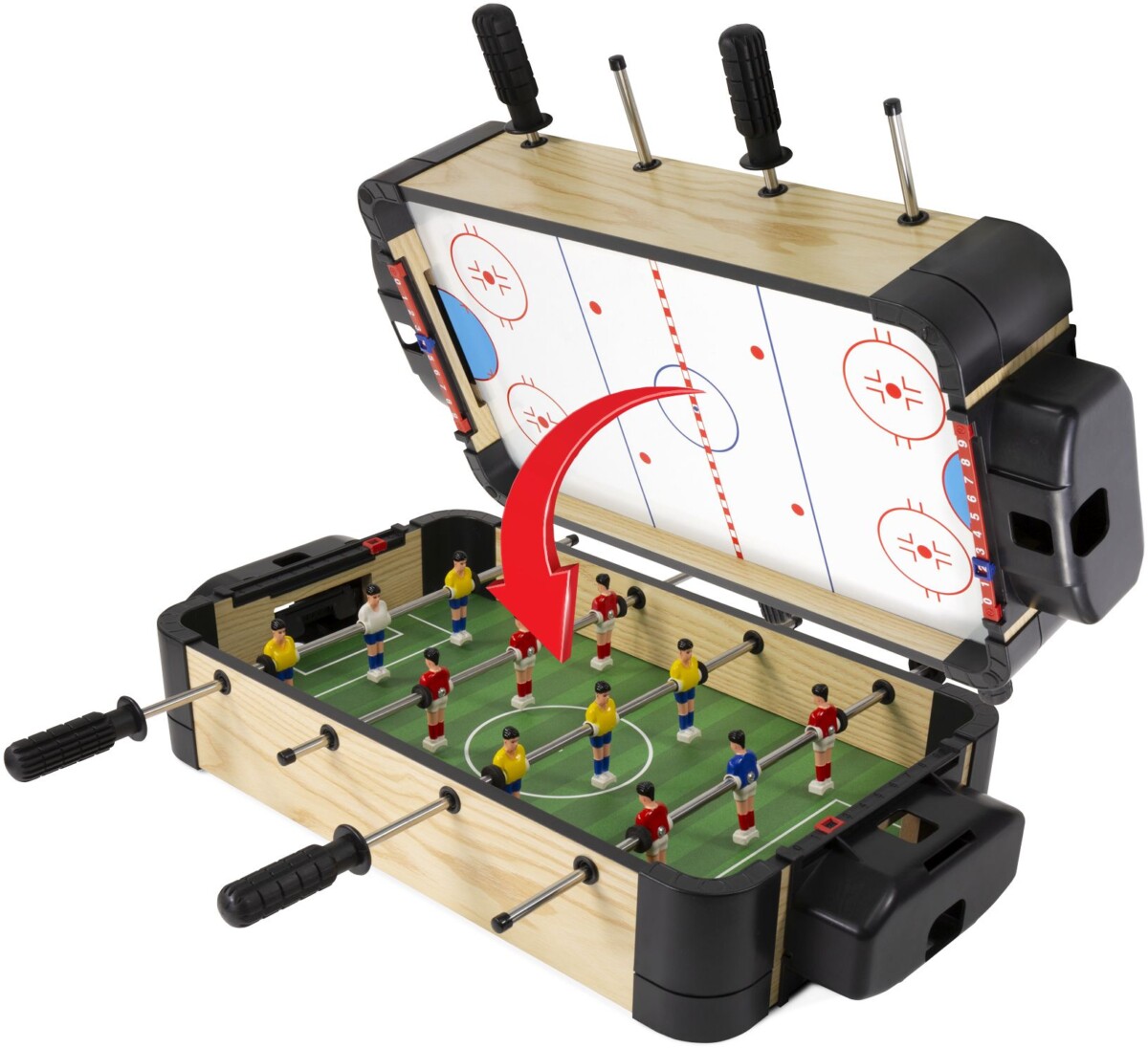 MAM Ξύλινο Ποδοσφαιράκι & Air Hockey Tabletop 2 In 1 (MA3150BH)