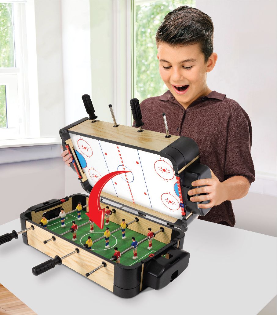 MAM Ξύλινο Ποδοσφαιράκι & Air Hockey Tabletop 2 In 1 (MA3150BH) - Image 6