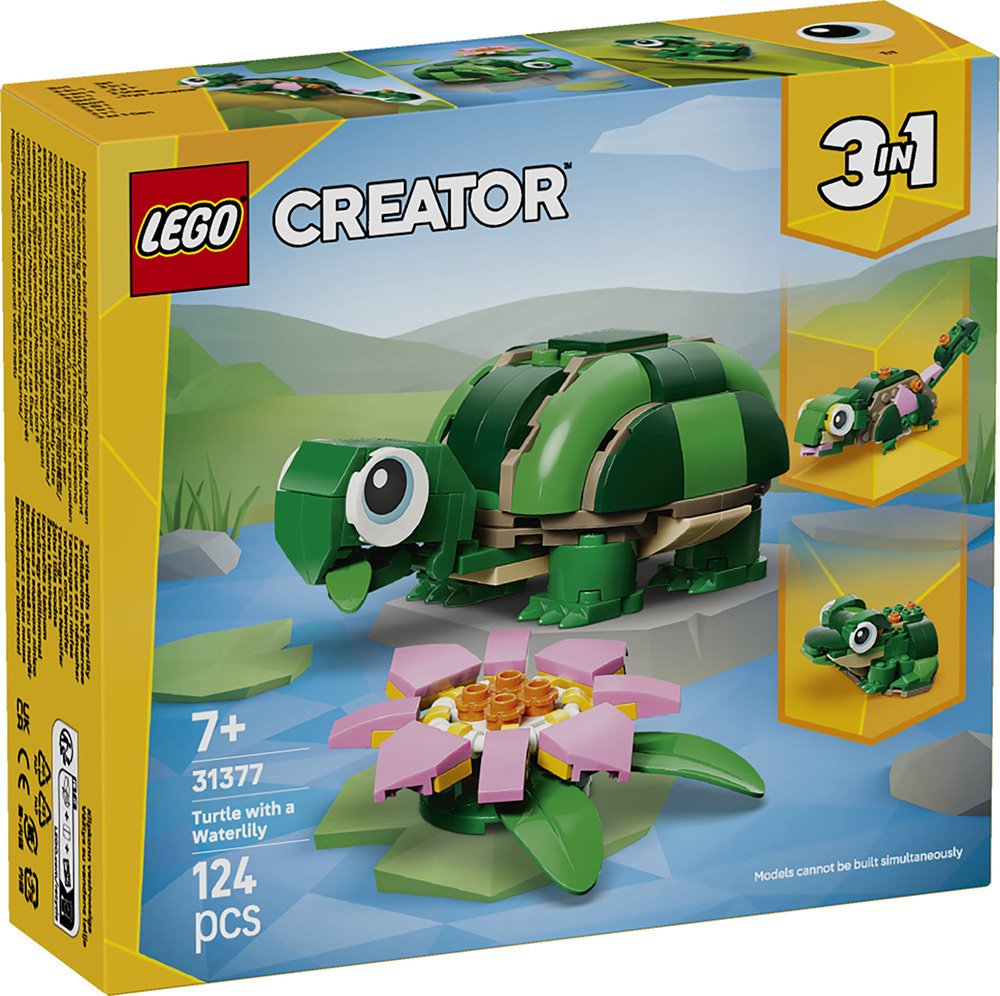 LEGO "Creator 3in1 Turtle With A Water Lily Flower" 124 τμχ - Image 2