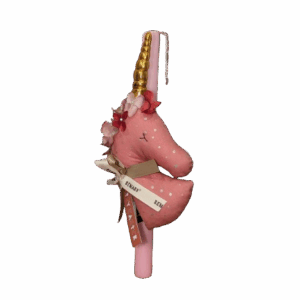 Λαμπάδα Soft Toy 'Unicorn' ροζ λεβάντα