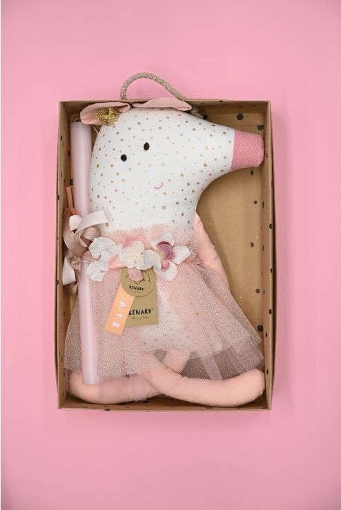 Λαμπάδα soft toy "Mimi η ποντικίνα" pink - Image 3