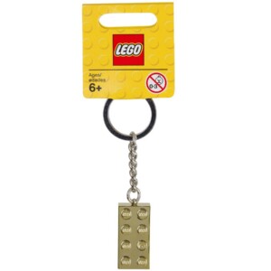 LEGO "Keychain 2x4 Stud Gold"