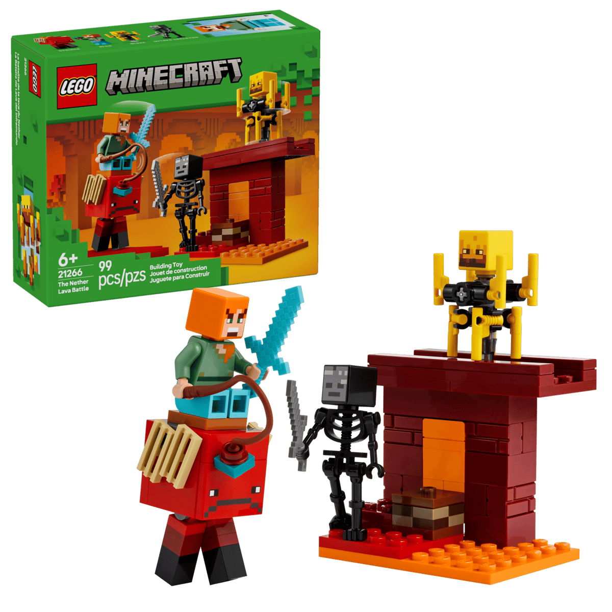 LEGO® Minecraft "The Nether Lava Battle" 99 τμχ