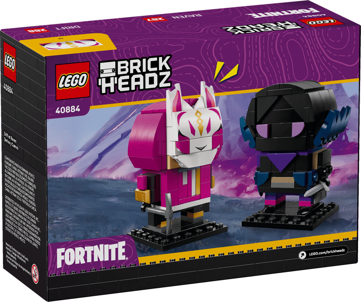 LEGO® Brickheadz Fortnite Drift & Raven Figures 280 τμχ