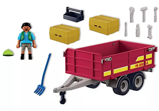 Playmobil "Τρέιλερ για τρακτέρ με μπάλες άχυρων" - Image 2