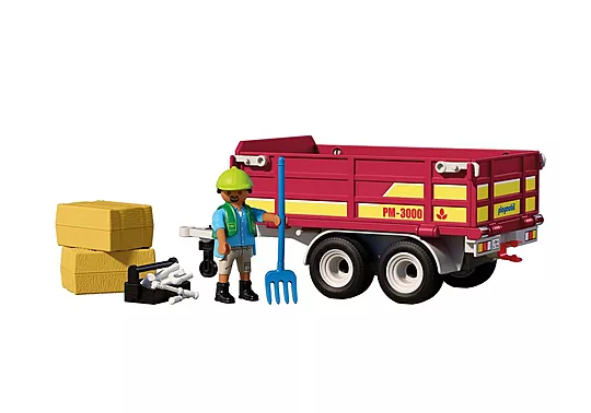 Playmobil "Τρέιλερ για τρακτέρ με μπάλες άχυρων" - Image 4
