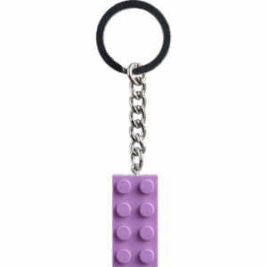 LEGO® Keychain Medium Lavender 2x4 Stud